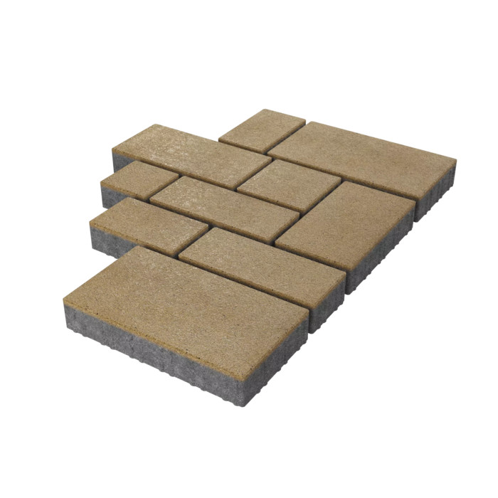 Тротуарная плитка Stellard Микс Сити 60 мм Желтый