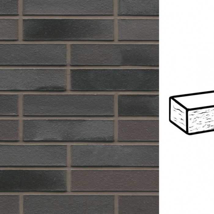Кирпич клинкерный Muhr 15 Schwarz-bunt Edelglanz рустик, 290х90х71 мм