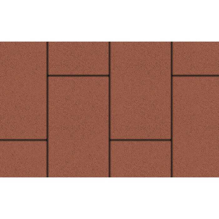 Плитка тротуарная Прямоугольник (Ла-Линия) В.5.П.10 гранит красный 600x300x100 мм