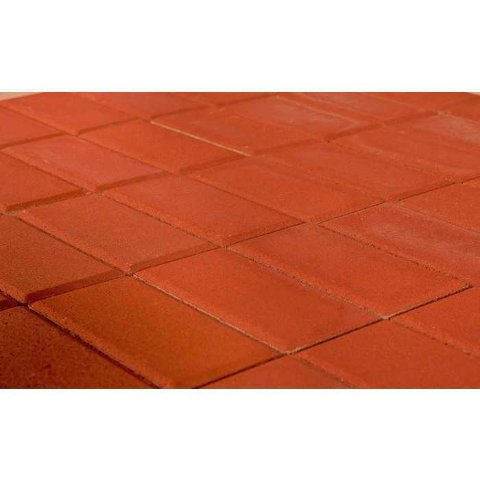 Плитка тротуарная BRAER Прямоугольник красный, 200x100x40 мм